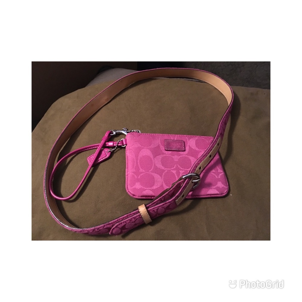 Cute Coach Belt & Wristlet
